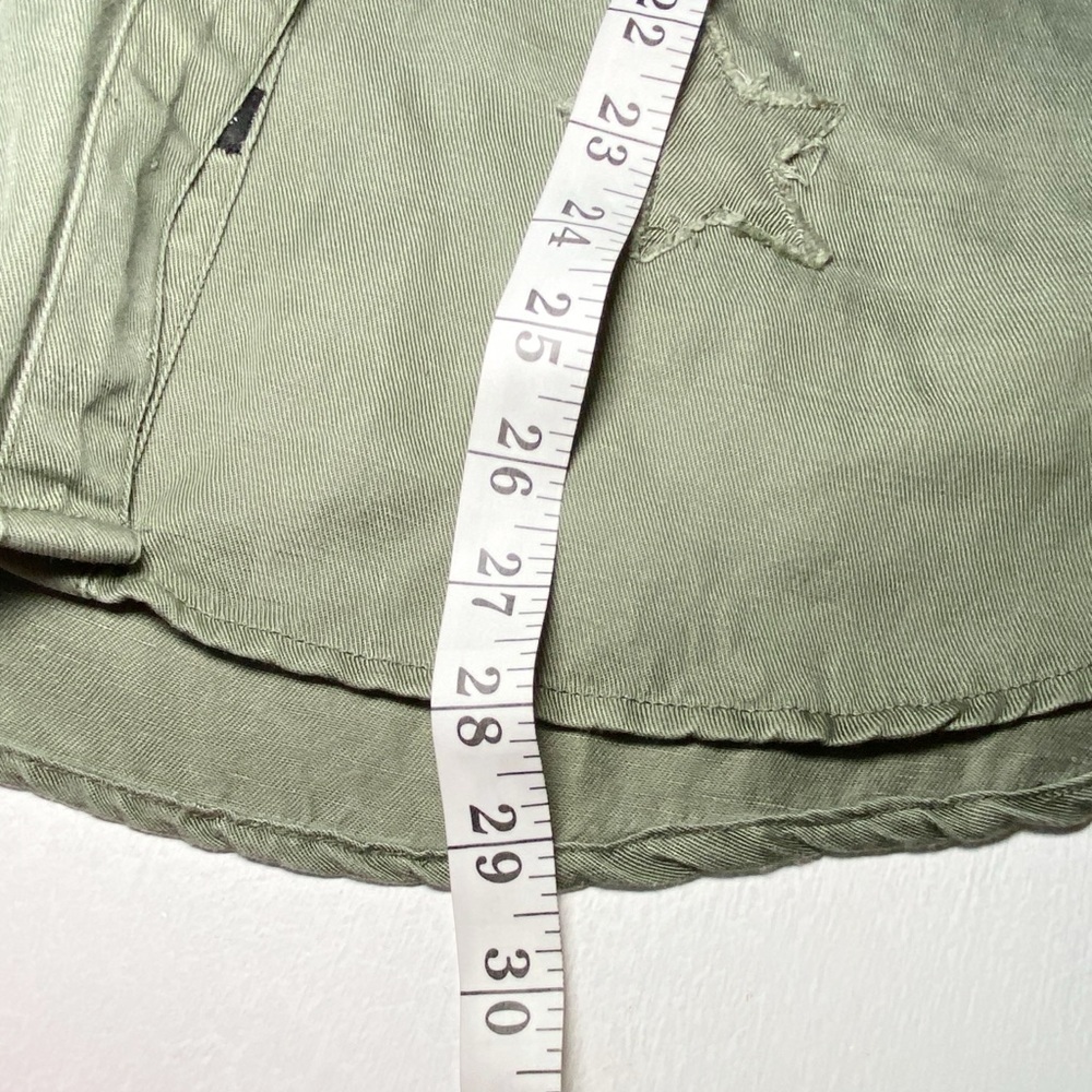 Rails Linen Marcel Sage with Stars Shirt Jacket Long Sleeve Button Down Green - Picture 14 of 16